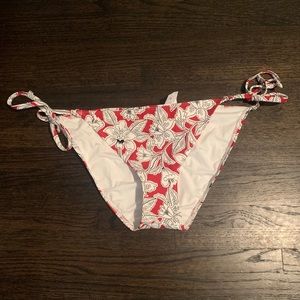 NWT LOFT swim floral string bikini bottoms